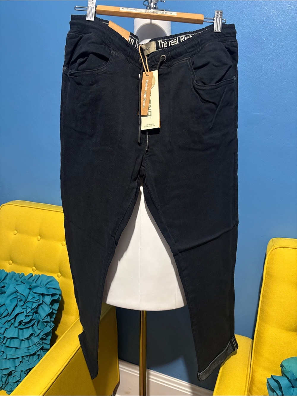 Black Mens Jogger Pants -